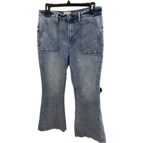 Driftwood Jeans Womens  Sz. 30x34 (30x30.5) Blue Farrah Flare Boho Bell Bottoms - Picture 2 of 16